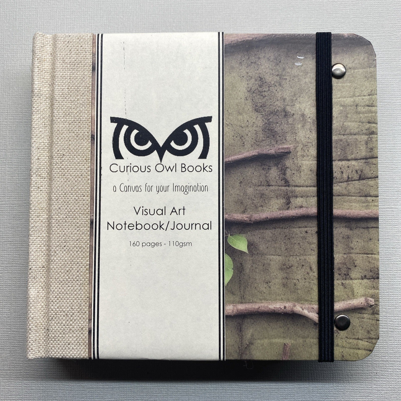 Handmade creative journal - Visual Art Notebook - Journal With A Nature Design Cover- 135mm X 130mm