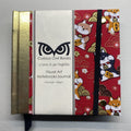 Handmade creative journal - Visual Art Notebook - Journal With Oriental Inspired Cover- 130mm X 130mm