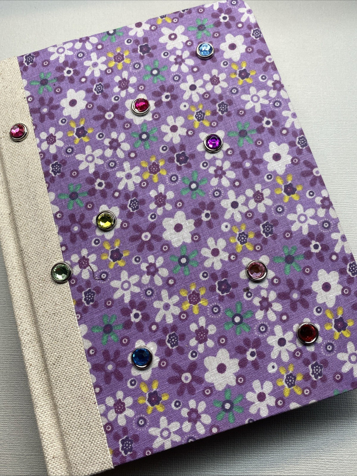Handmade Rhinestone Visual Art Notebook Journal 155x200mm 160 Pages