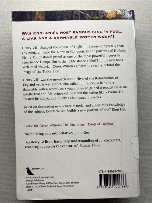 A Brief History of Henry VIII: King, Reformer and Tyrant by Derek Wilson