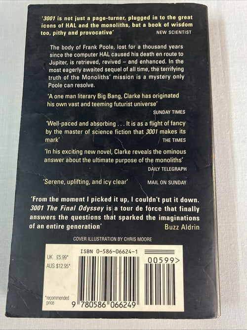 3001: The Final Odyssey by Arthur C. Clarke - Paperback Book