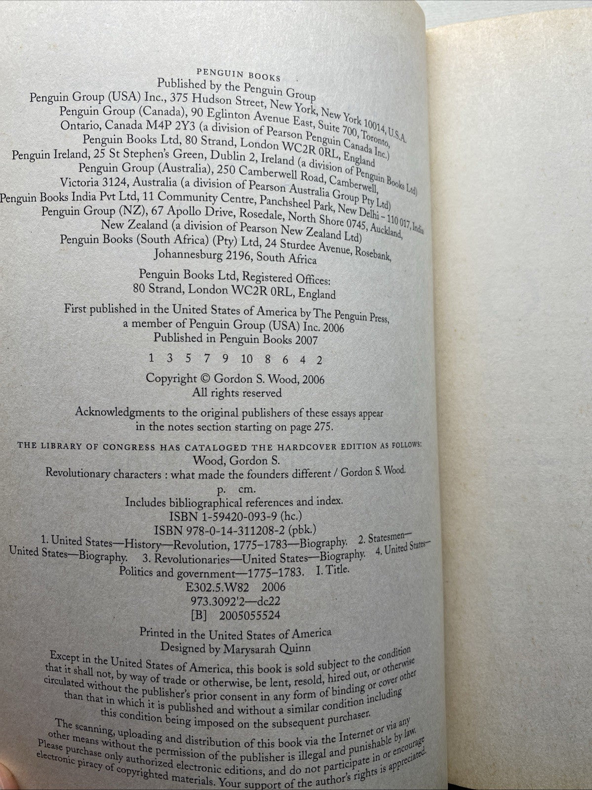 Revolutionary Characters: What Made the Founders Different by Gordon S. Wood